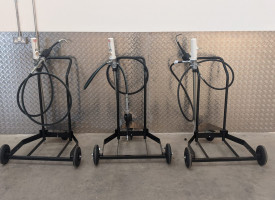 A piece of garage equipment.