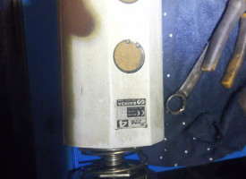 A piece of garage equipment.