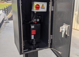 A piece of garage equipment.